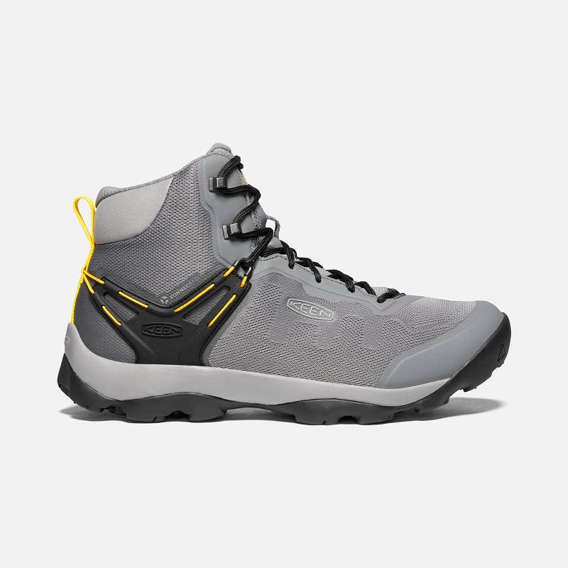 Keen Venture Vent Wanderstiefel Herren DE-34718 Steel Grey/Keen Yellow - Keen Herrenschuhe Grau